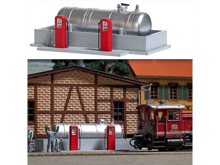 Busch HO Tankstelle für Bahnbetriebswe