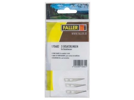 Faller 3 Ersatzklingen für Bastelmesser Art. 170687