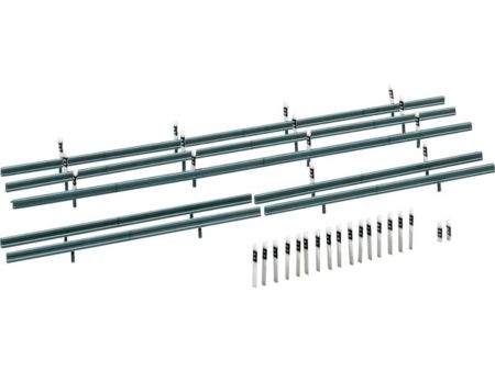 Faller  HO  Leitplanken, 32 Begrenzungspfähle, 1600 mm