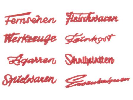 Faller  HO  Ladenschriftzüge 50er Jahre