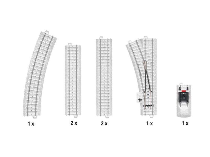 Märklin HO C-Erg.pack.verschneite Gleise