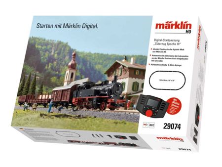 Märklin HO Digital-Startpackung mit Dampflok BR 74