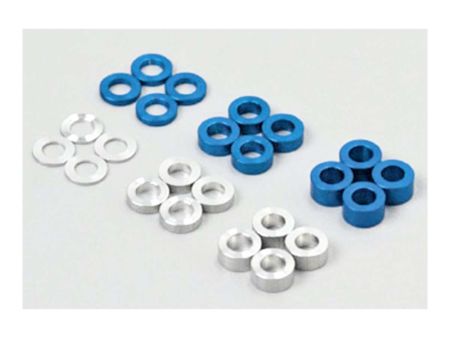 Tamiya Buchsen-Set (24) Alu 0,5-3mm blau/silber