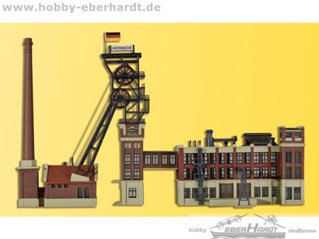 Kibri N Förderturm mit Maschinenhaus undKohlewäschegebäude