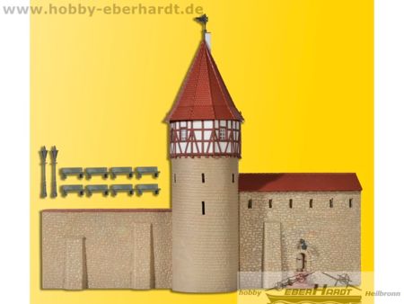 Kibri H0 Stadtmauer mit Fachwerkturm in Weil