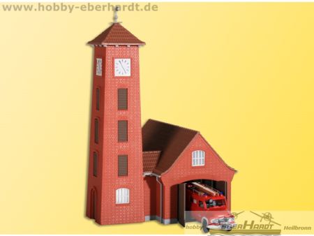 Kibri H0 Feuerwehrhaus Bahlburg-Lüneburg mit Fahrzeug