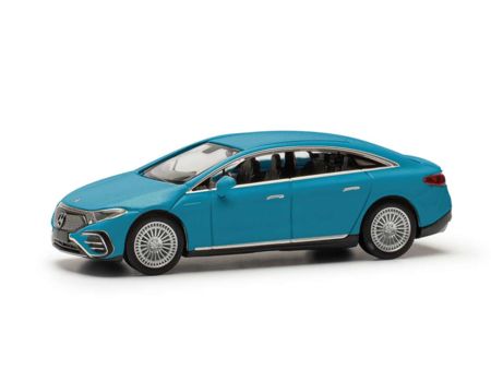 Herpa HO  Mercedes-EQ EQS, Chinablau