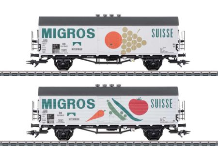 Märklin HO Kühlwagen-Set Migros DB