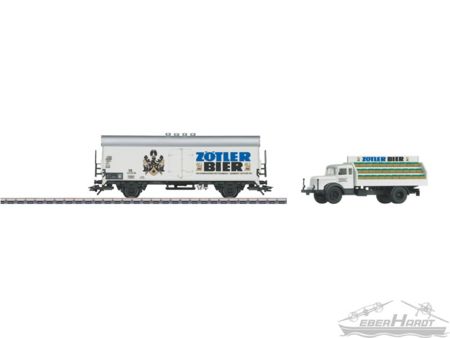 Märklin  HO  Bierwagen mit LKW Zötler