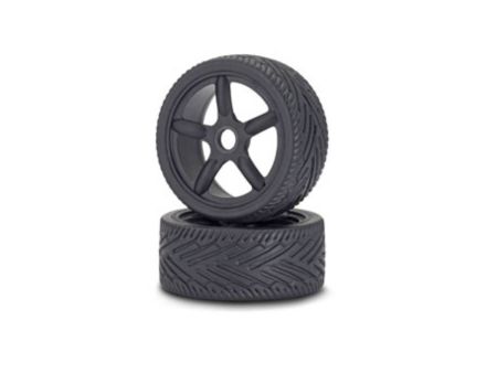Carson 1:8 Räder (2) On-Road schwarz 4S