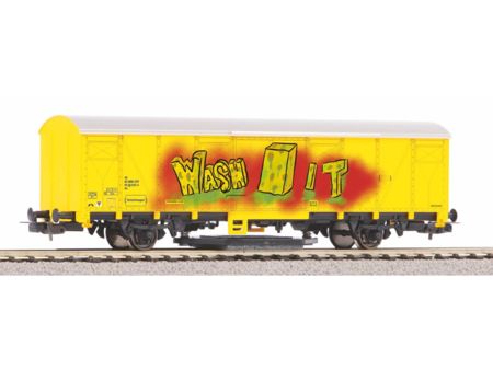 Piko HO Schienenreinigungswagen gelb SBB mit Graffiti