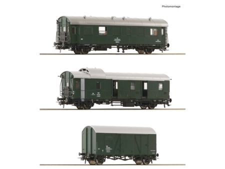 Roco HO 3-tlg. Set: Begleitwagen, ÖBB