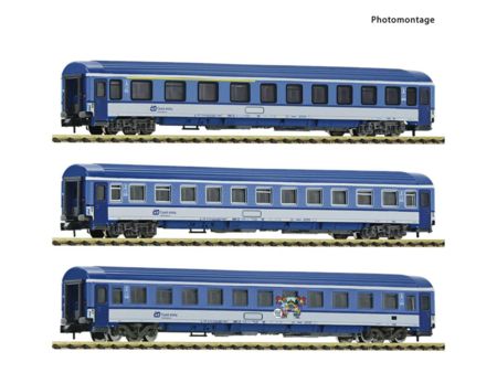 Fleischmann N  3-tlg. Set: Eurofima-Wagen, CD