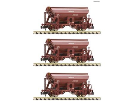 Fleischmann  Spur N 3-tlg. Set: Schwenkdachwagen, DR