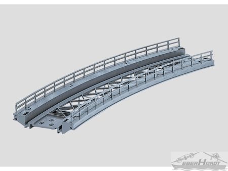 Märklin  HO  Rampenstück geb. r 424,6 mm
