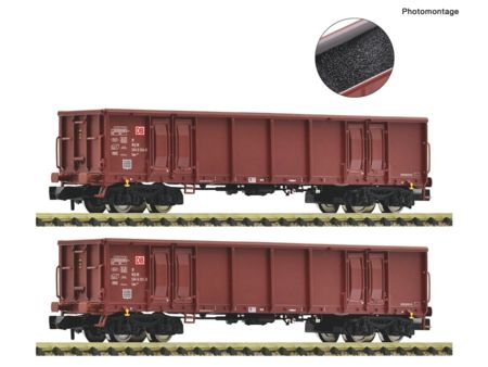 Fleischmann N 2-tlg. Set: Offene Güterwagen, DB AG