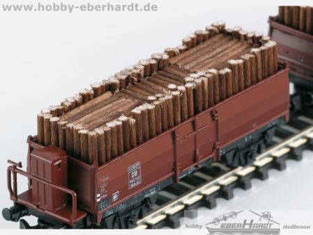Märklin  Miniclub  Güterwagen-Set Holzverladung