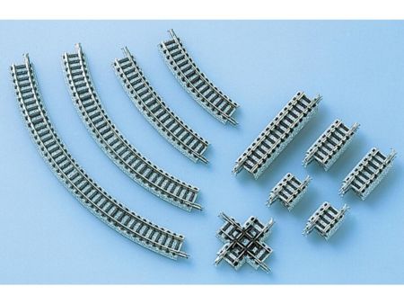 TOMYTEC Gleis-Set, Kreuzung, Schotterbettung