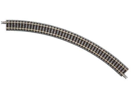 TOMYTEC 4 Gleise, gebogen, in Schotterbettung, 45°, r 280 mm