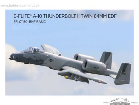 E-flite A-10 Thunderbolt II 64mm EDF BNF Basic AS3X w/SAFE