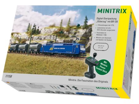 Minitrix Digital-Startpackung Güterzug mit Baureihe 120