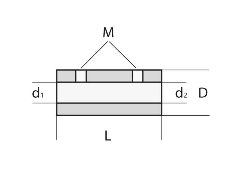 Krick Wellenkupplung 4/3mm L=25 mm