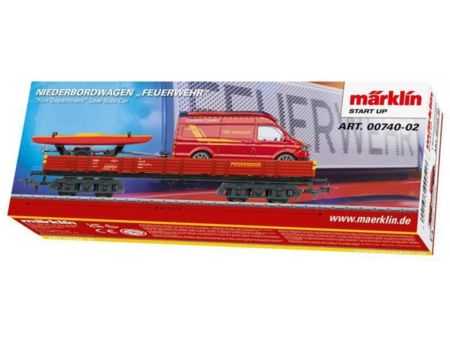Märklin HO Märklin Start up - Niederbordwagen „Feuerwehr“