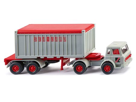 Wiking HO Containersattelzug 20' (Int. Harvester) 