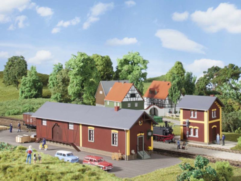 Auhagen HO Bahnhof Steinbach mit Wasserhaus