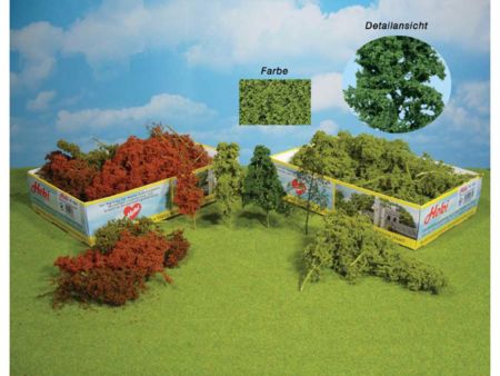 Heki  Laubbäume u. Büsche, 15 Stück hellgrün