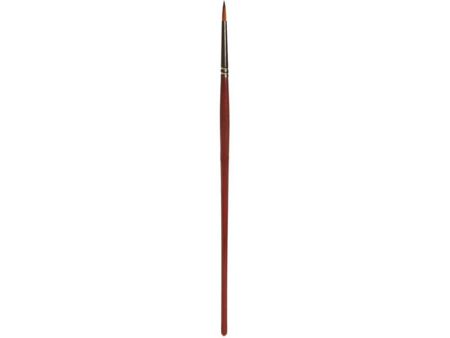 Faller Rundpinsel mit brauner Spitze, synthetisch, Größe 2