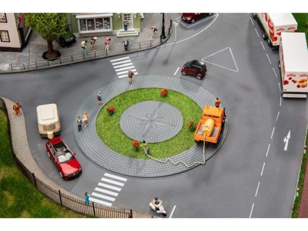 Faller HO Kreisverkehr und Verkehrsinse