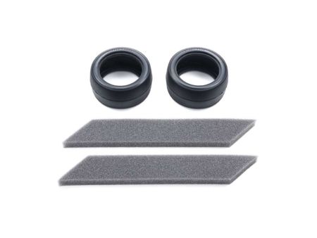Tamiya 1:10 Reifen (2) Slick 30mm breit BK
