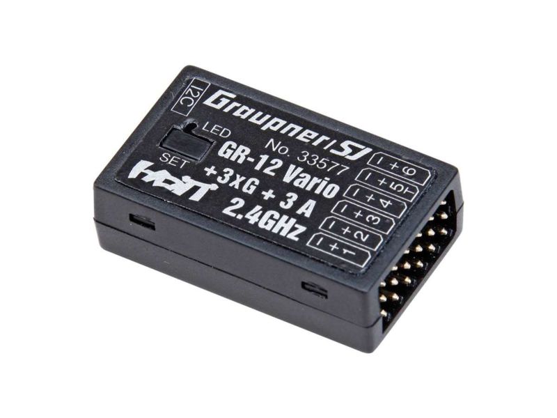Graupner GR-12 + 3xG + Vario HoTT- 2.4 GHz Empfänger