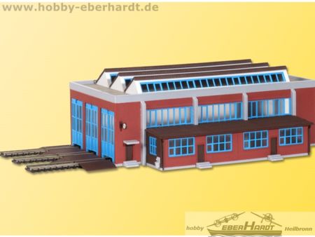 Kibri N Lokschuppen, dreiständig 