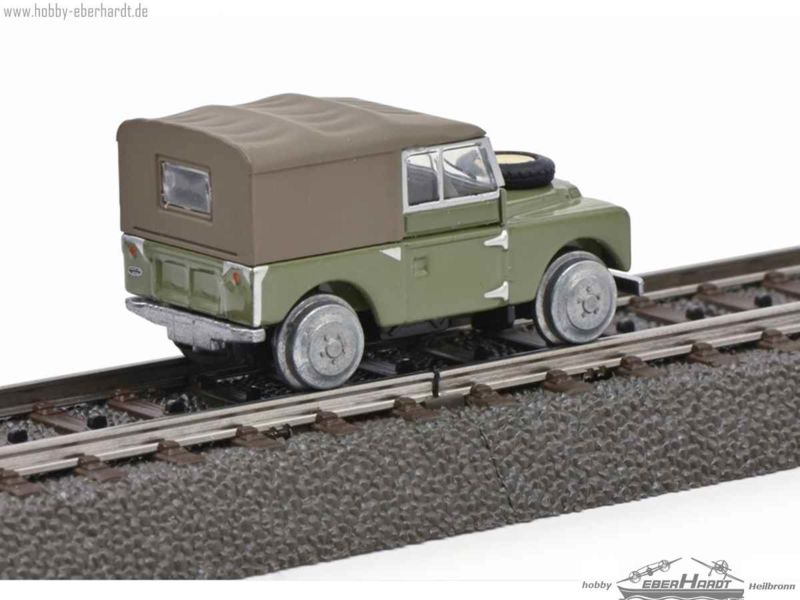 Schuco Land Rover Schienenfahrzeug 1:87