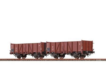 BRAWA  H0 Offene Güterwagen Om21 DB, 2er-Set III