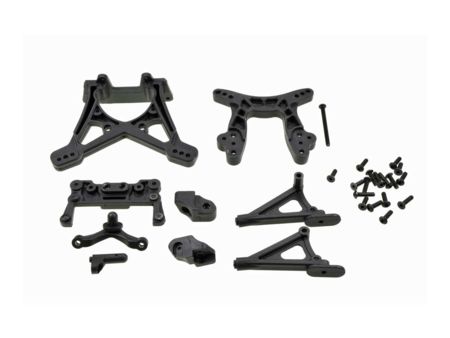 Carson X10EB-2WD Dämpferbrücke/Karo-halter-Set