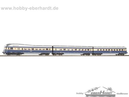 Piko HO Dieseltriebwagen Rh 5045 BBÖ Blauer Blitz, 3tlg. AC-