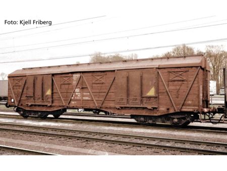 PIKO  HO 2er Set 4-achs. ged. Güterwg. 401Ka PKP  IV