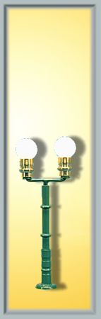 Viessmann N Kugelleuchte zweiflammig, grün,2 LEDs warmweiß