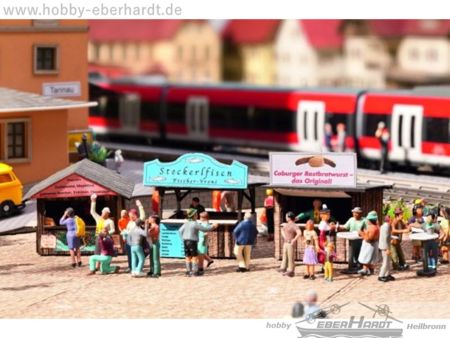 HO L-C Imbissbuden-Set (3)