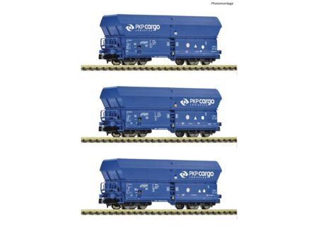 Fleischmann  Spur N 3-tlg. Set: Selbstentladewagen PKP Cargo