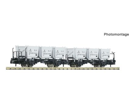 Fleischmann  Spur N Behältertragwagen-Doppeleinheit, DB