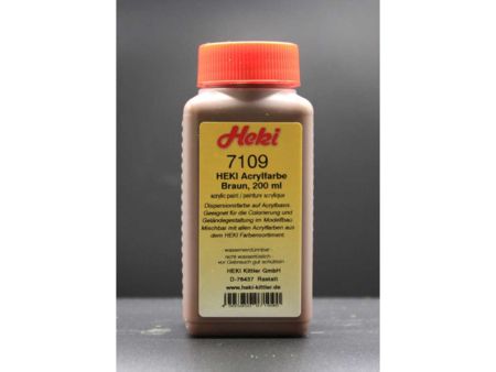 Heki  Acrylfarbe Braun, 200 ml