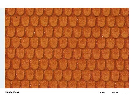 Heki  Dachziegel 0/1/H0, 40x20 cm, 2 Stück