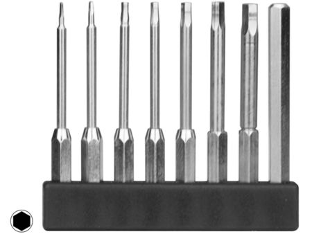 MBS73 - Mini Bit Sortiment Sechskant lang 8-tlg.