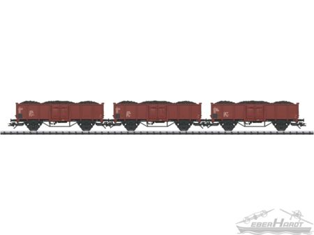 Güterwagen-Set Braunkohle DR
