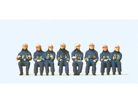 Preiser HO Feuerwehrmänner in moderner Einsatz- kleidung