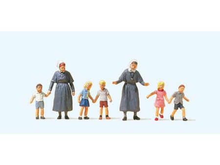 Preiser HO Diakonissen mit Kindern